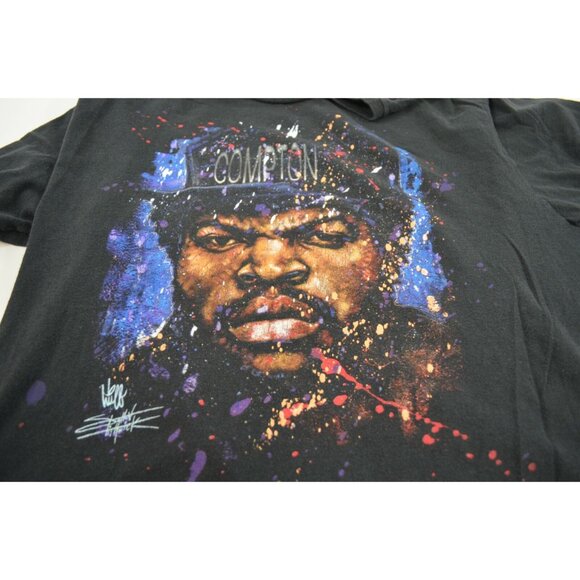 Ice Cube Compton T-Shirt Stephen Fishwick Mens L / XL Black Cotton Hip Hop - Picture 4 of 7